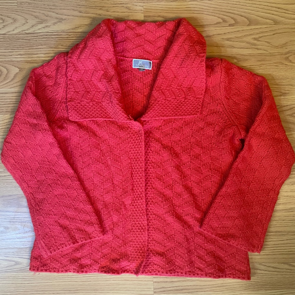 JM Collection Pinkish/Red Knit Sweater